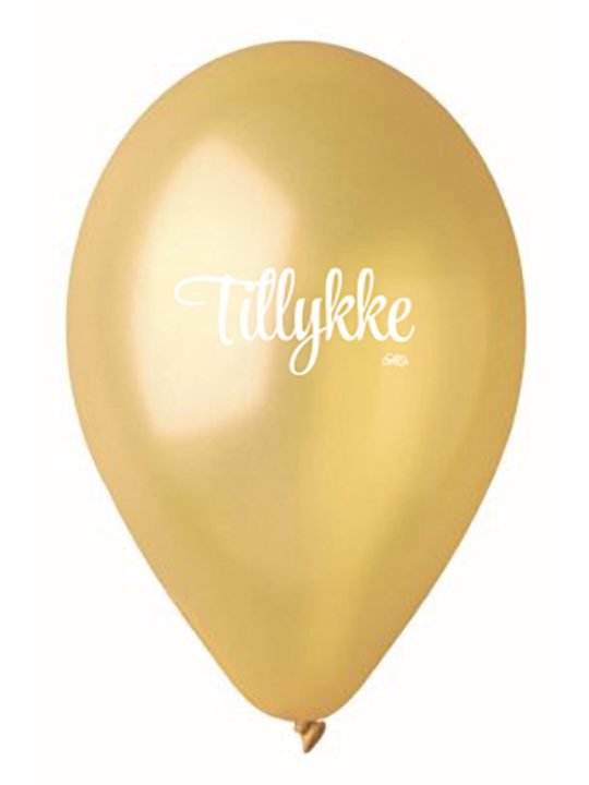 Calm Design - Balloner - Metallic - Guld - 30 cm. - 5 stk.
