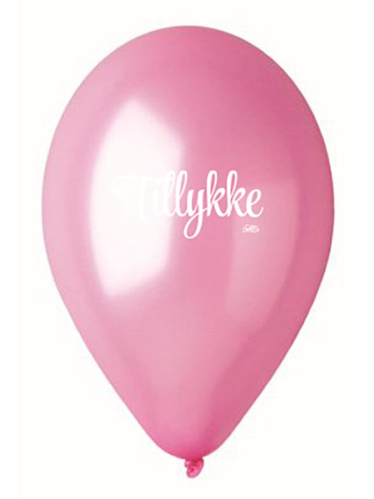 Calm Design - Balloner - Metallic - Pink - 30 cm. - 5 stk.